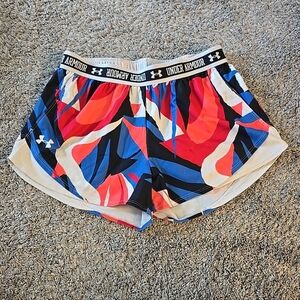 Under Armour Play Up Sports Printed Women's Shorts Small Athletic